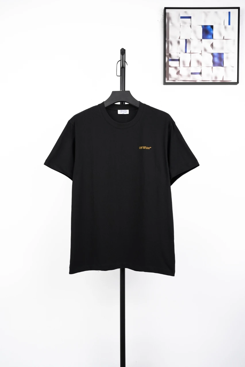 Off-White Black Yellow Measuring Tape Arrow T-Shirt product photo from LabelPicks