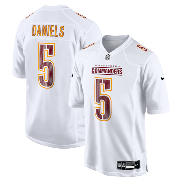 Jayden Daniels Washington Commanders Nike Fashion Jersey - Tundra White