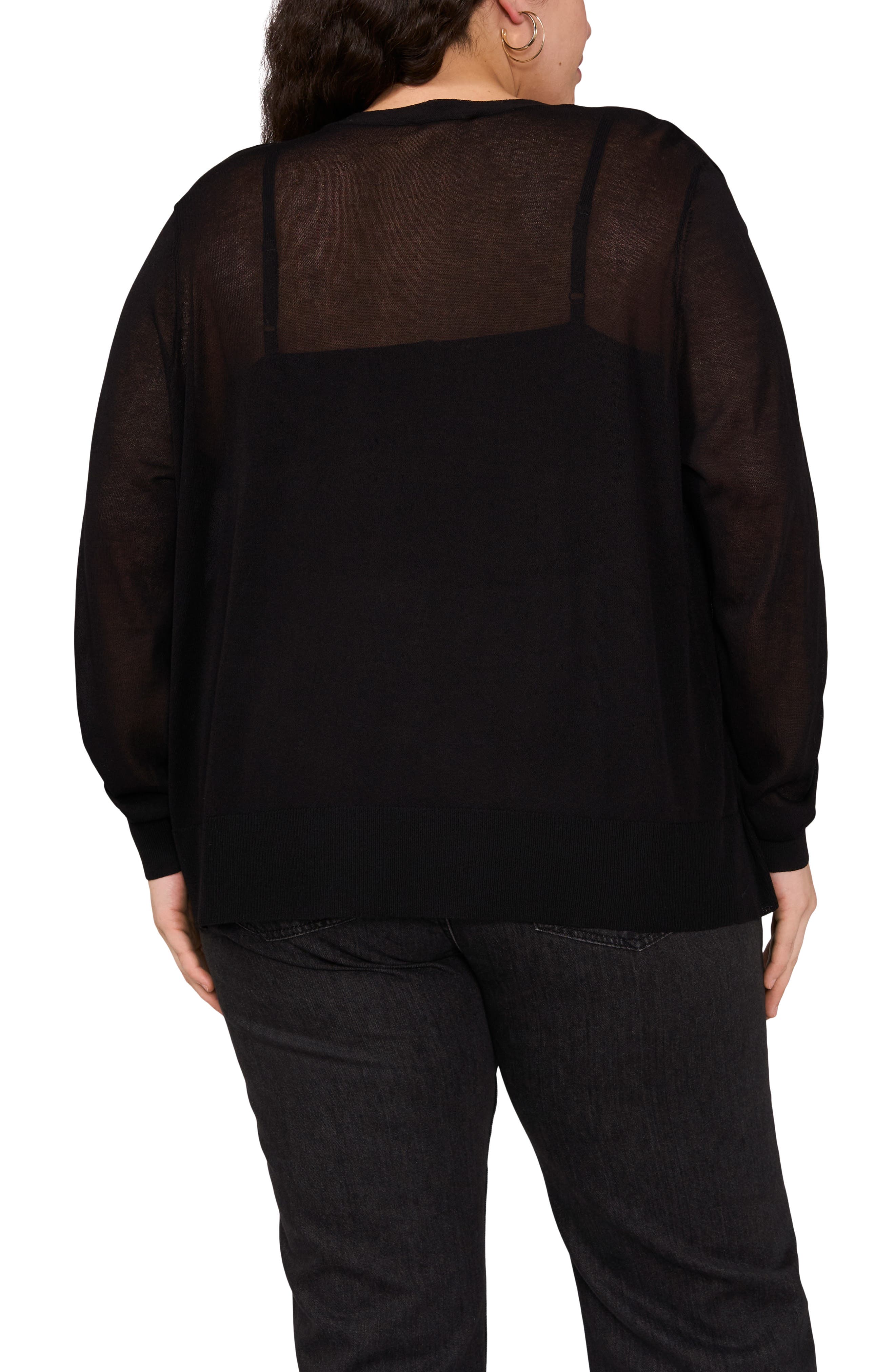 Vince Camuto Tissue Knit Cardigan