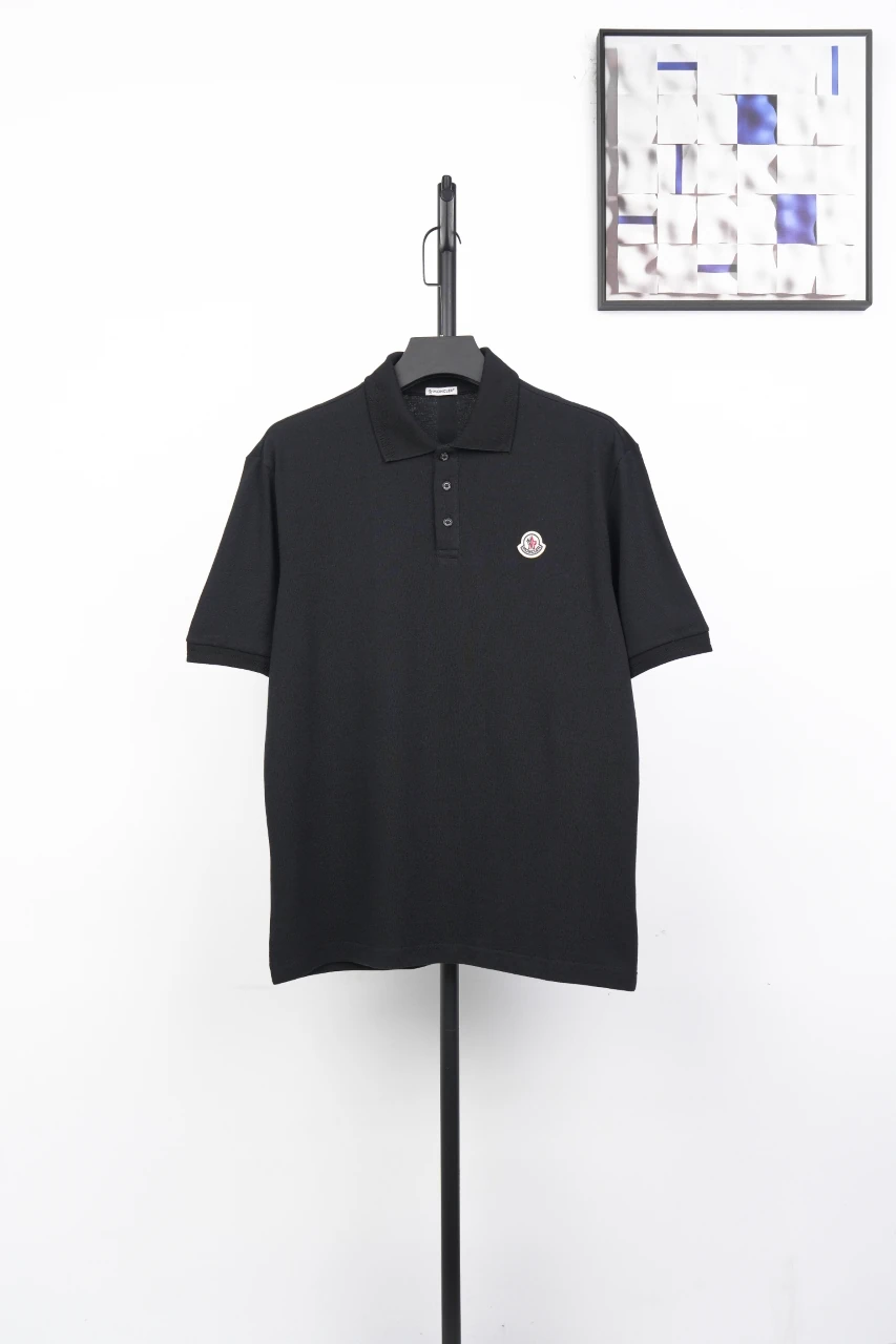 Moncler Black Mini Badge Polo Shirt product photo from LabelPicks