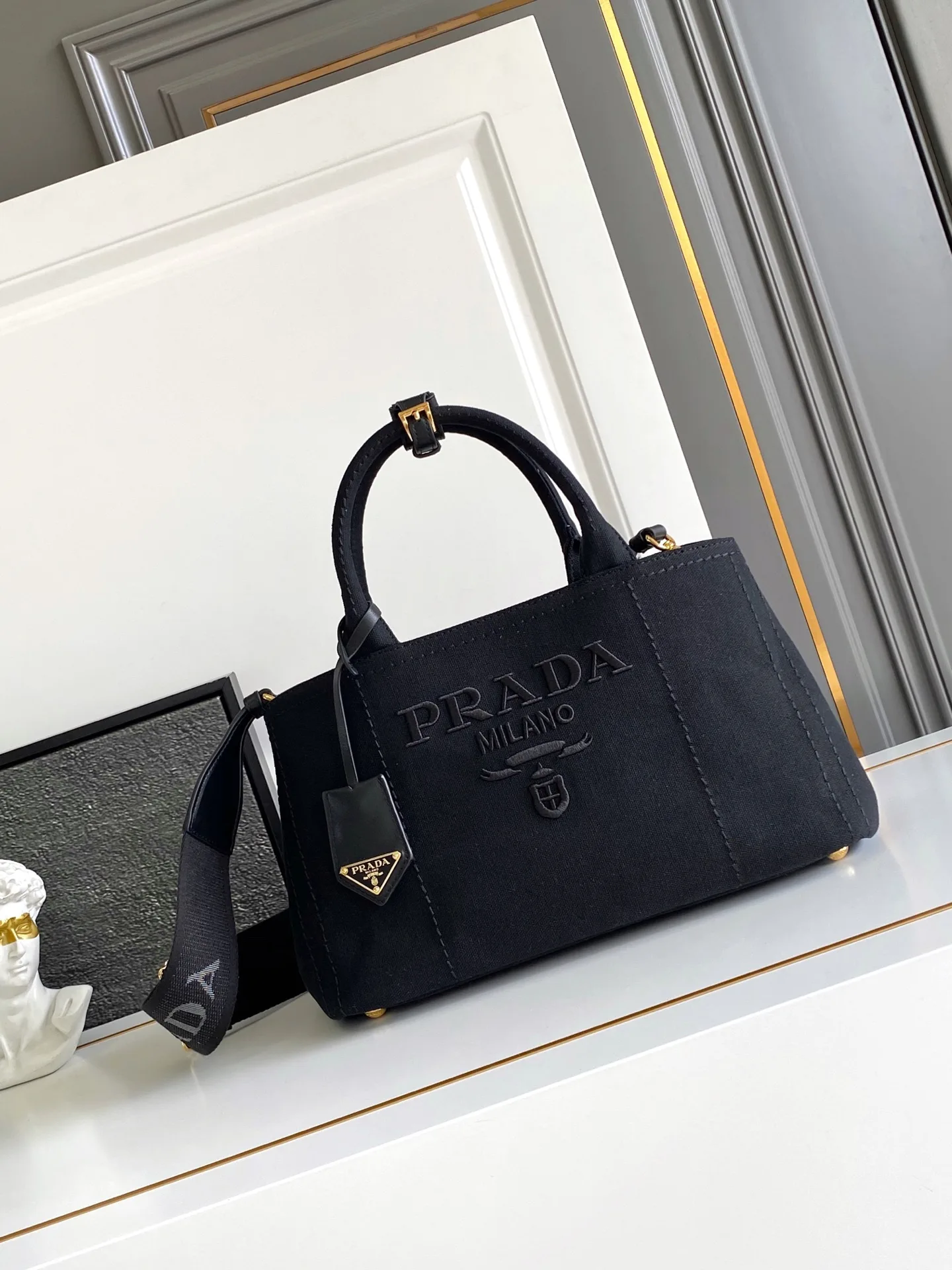 Prada Canvas and Leather Tote Bag product photo from LabelPicks