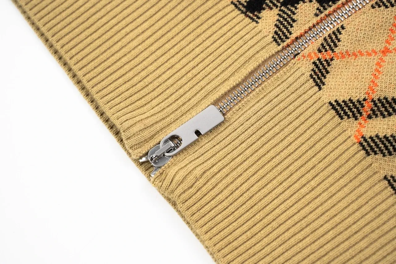 Burberry Beige Check Wool Blend Jacket product photo from LabelPicks