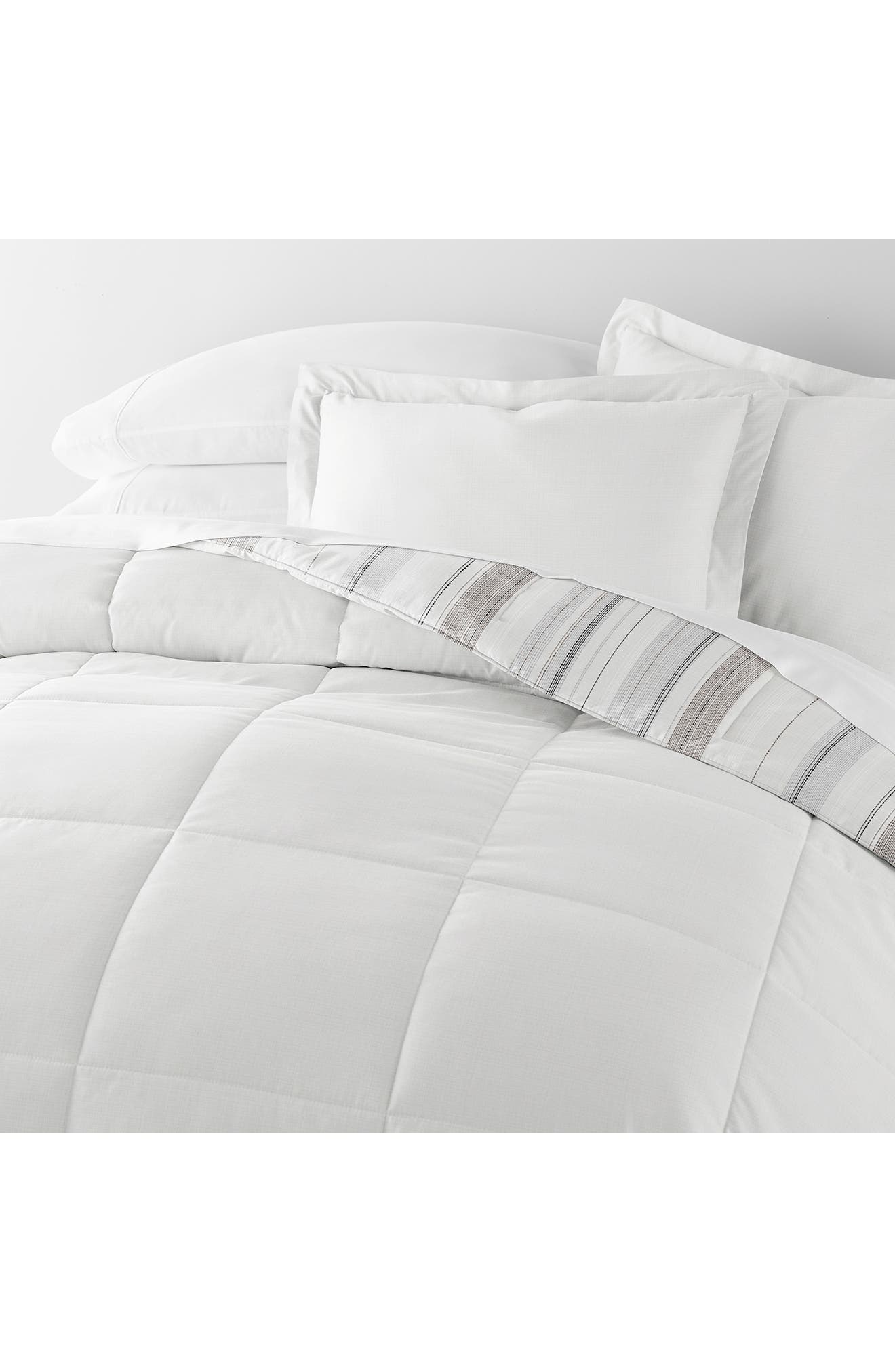HOMESPUN Vintage Stripe Reversible 3-Piece Comforter Set