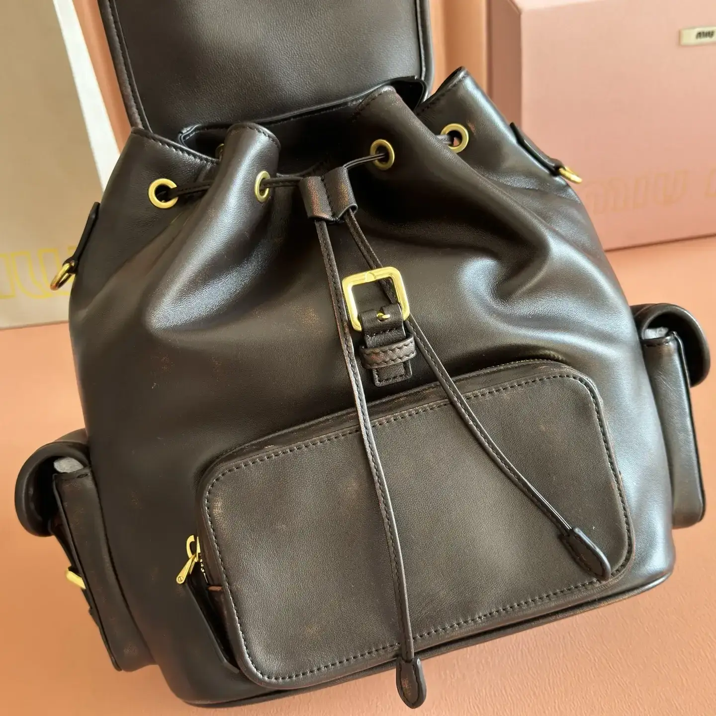 Miu Miu Calfskin Backpack product photo from LabelPicks