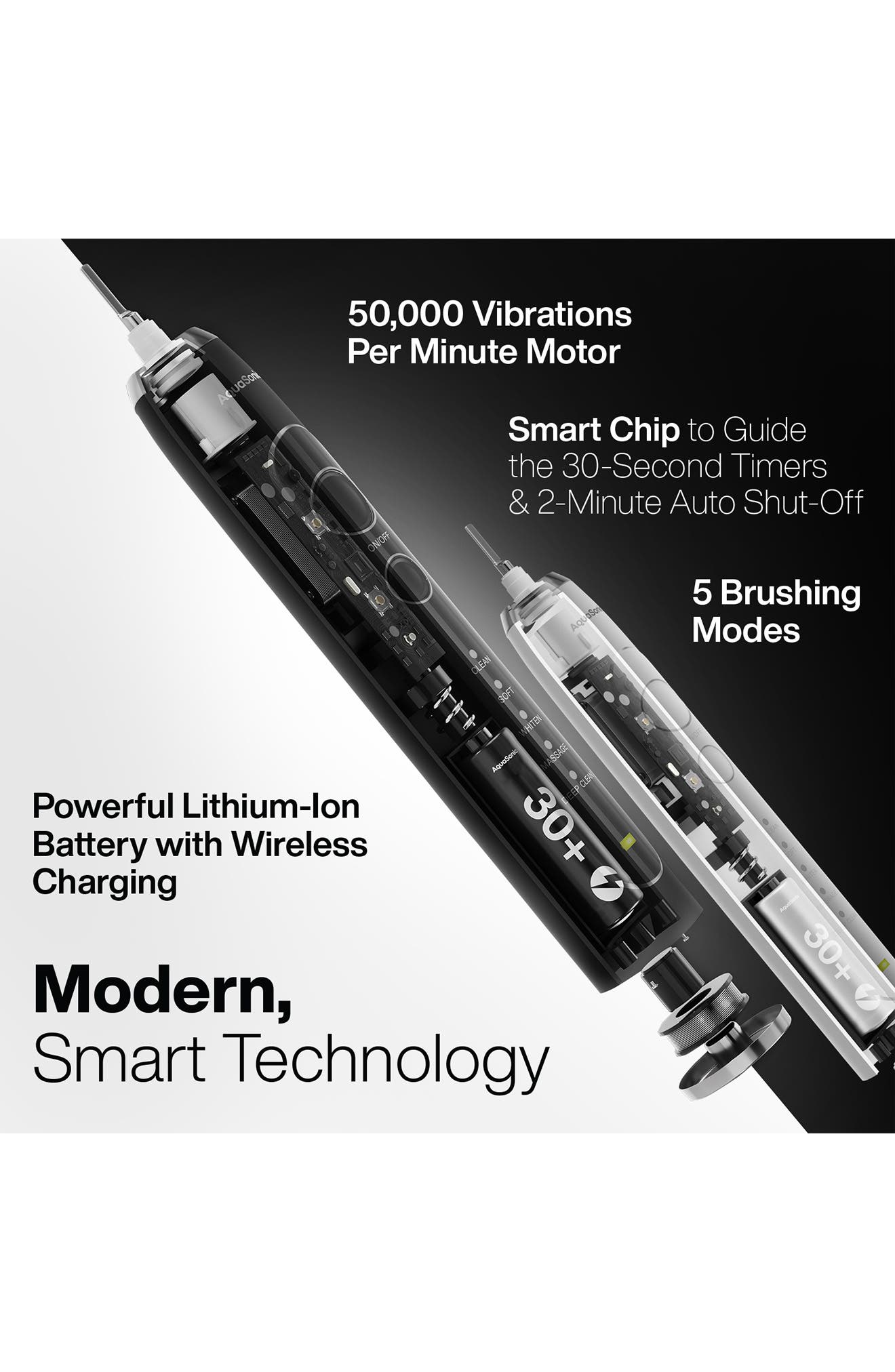 AQUASONIC Duo Series PRO Ultra-Whitening Electric Toothbrush Set
