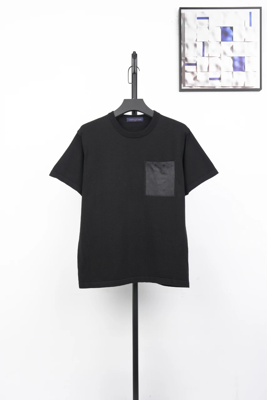 Louis Vuitton Black Pocket Print Knit T-Shirt product photo from LabelPicks