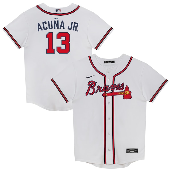 Ronald Acuña Jr. Atlanta Braves Nike Preschool Home Replica 2.0 Player Jersey - White