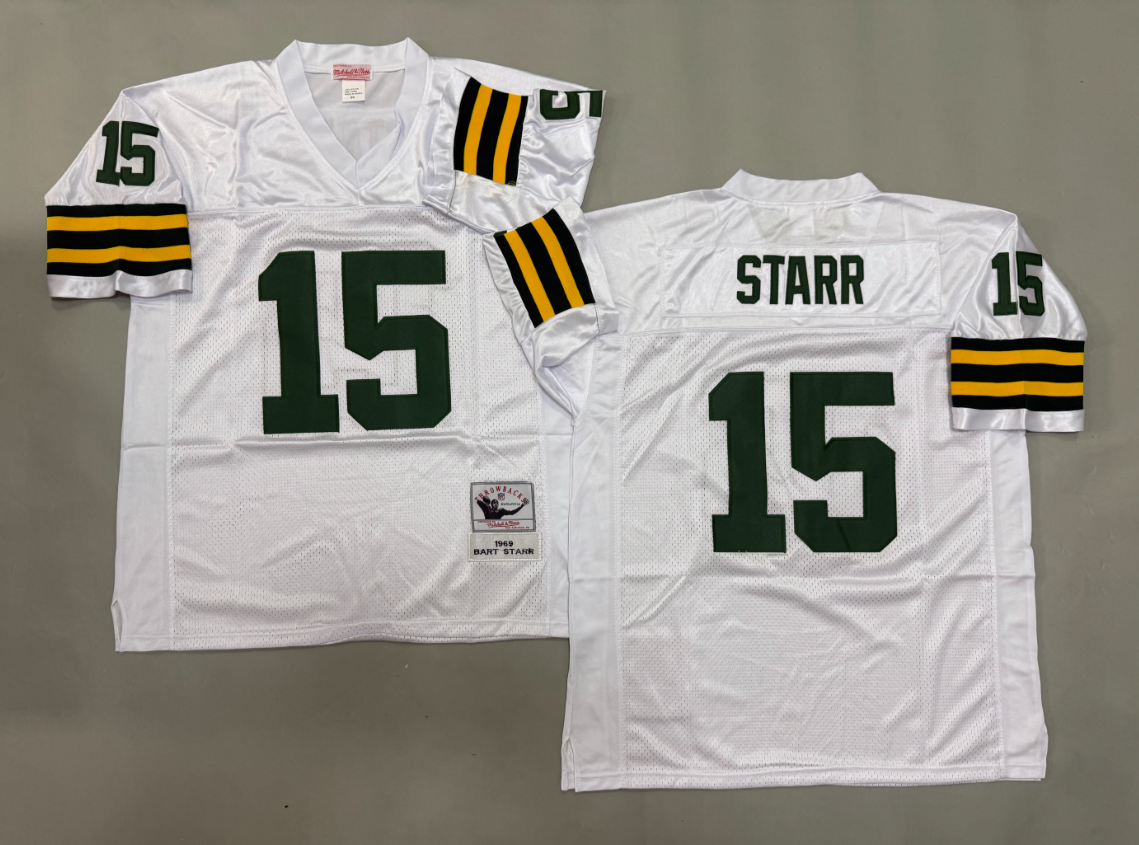 Bart Starr Green Bay Packers Authentic Throwback Retired Player Jersey