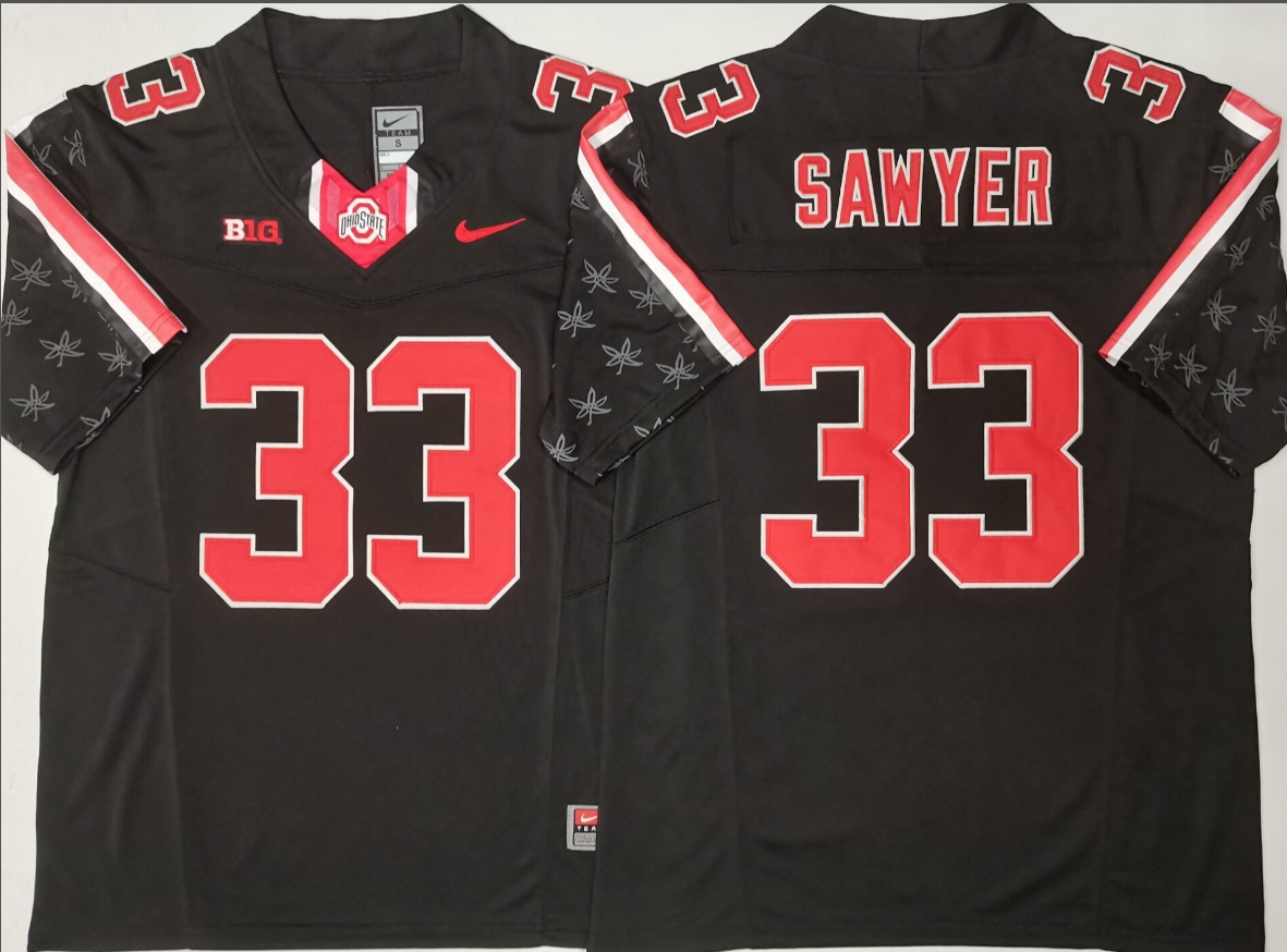 J.T. Sawyer NCAA Ohio State Buckeyes Nike Vapor Limited Jersey