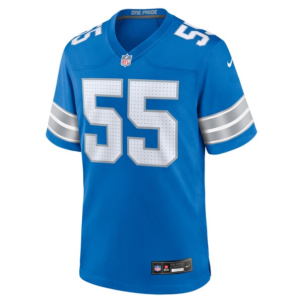 Derrick Barnes Detroit Lions Nike Team Game Jersey -  Blue