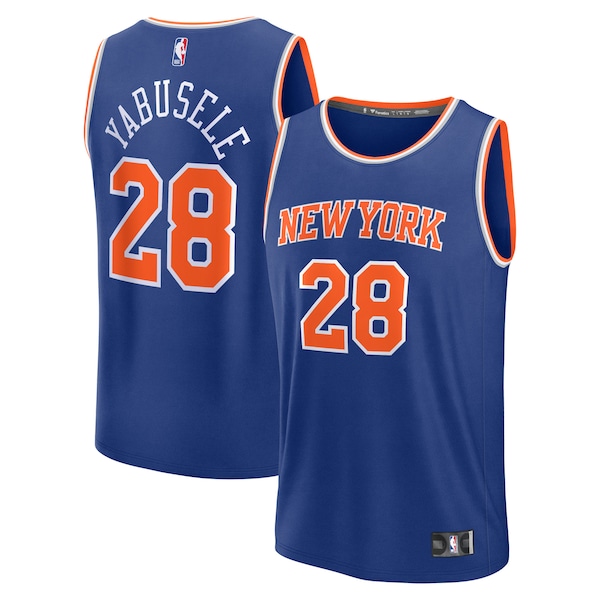 Guerschon Yabusele New York Knicks  Fast Break Replica Player Jersey - Icon Edition - Blue