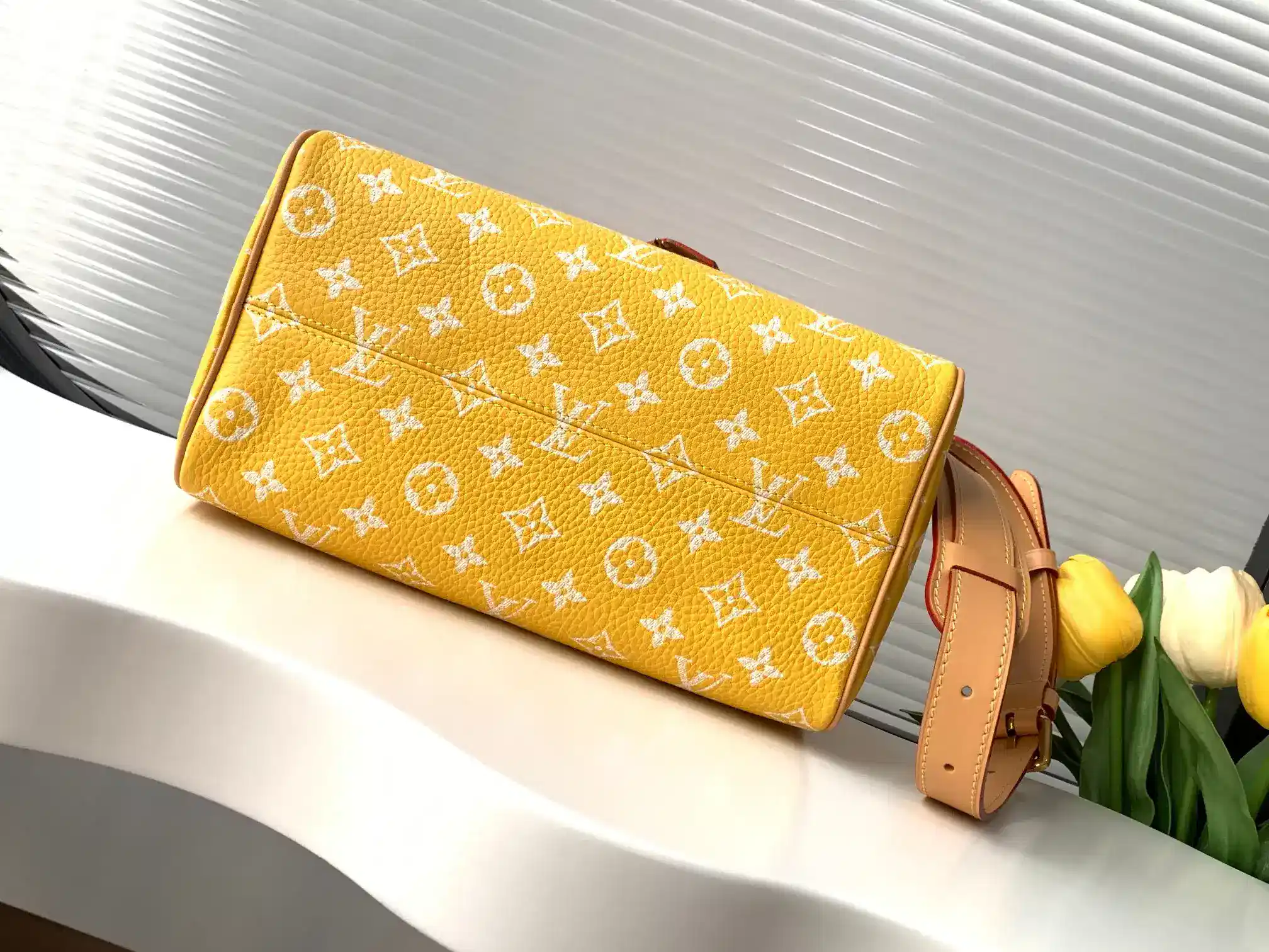 Louis Vuitton Yellow Speedy Lambskin Top Handle Bag product photo from LabelPicks