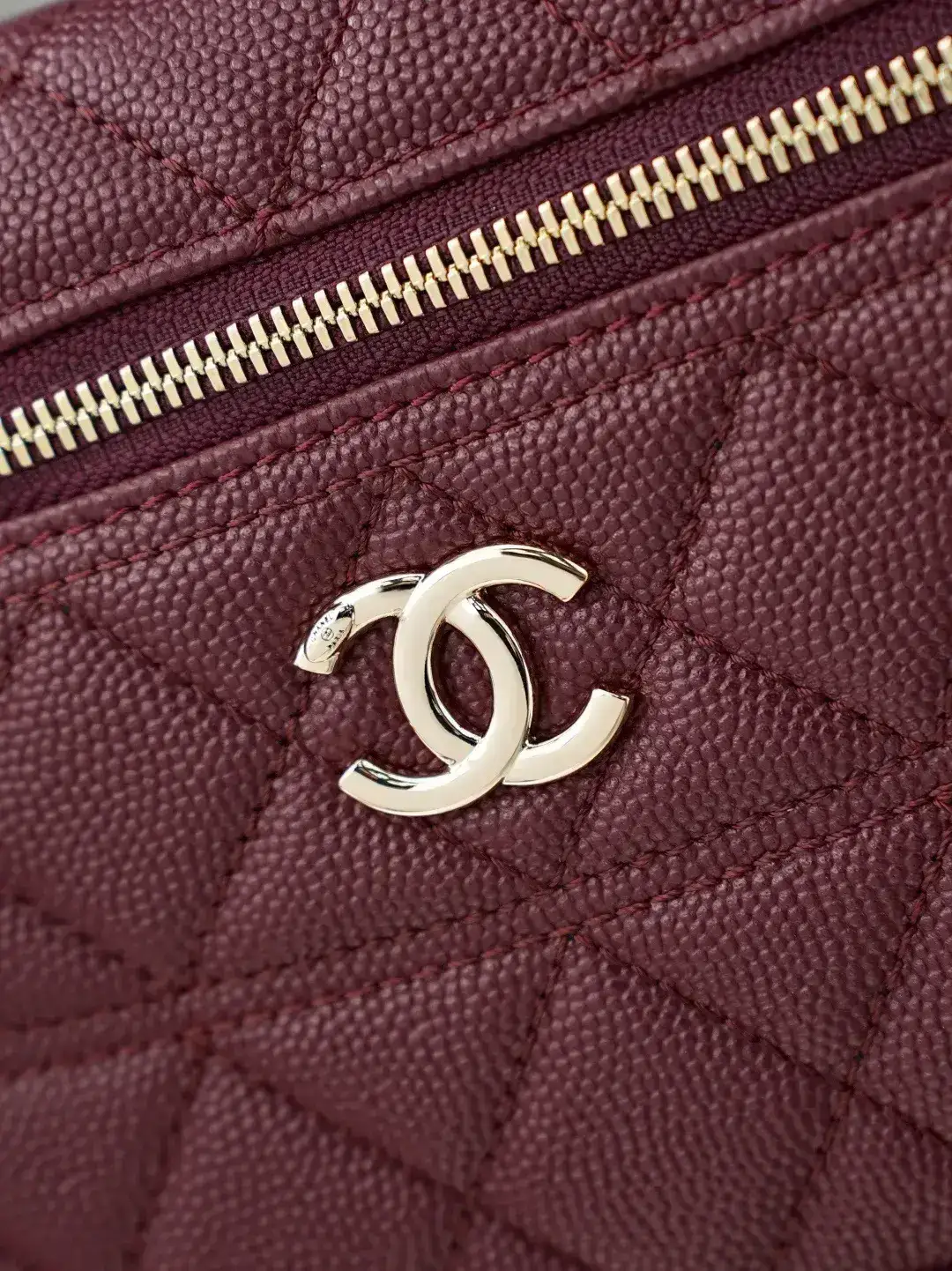 Chanel Burgundy Quilted Leather Top Handle Bag product photo from LabelPicks