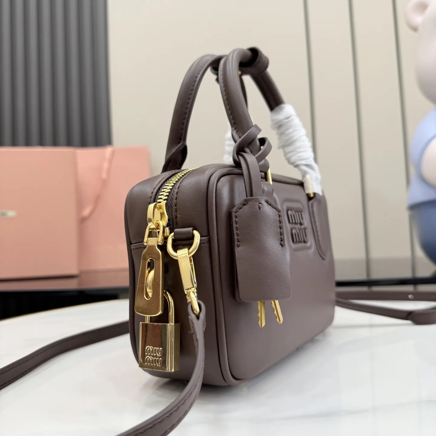 Miu Miu Calfskin Matelasse Top Handle Bag product photo from LabelPicks