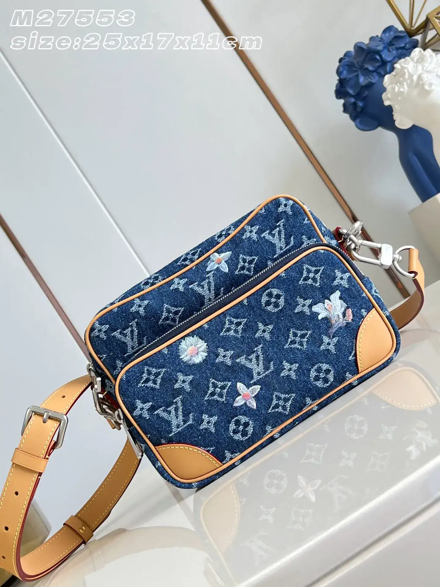 Louis Vuitton Red Denim Crossbody Bag product photo from LabelPicks