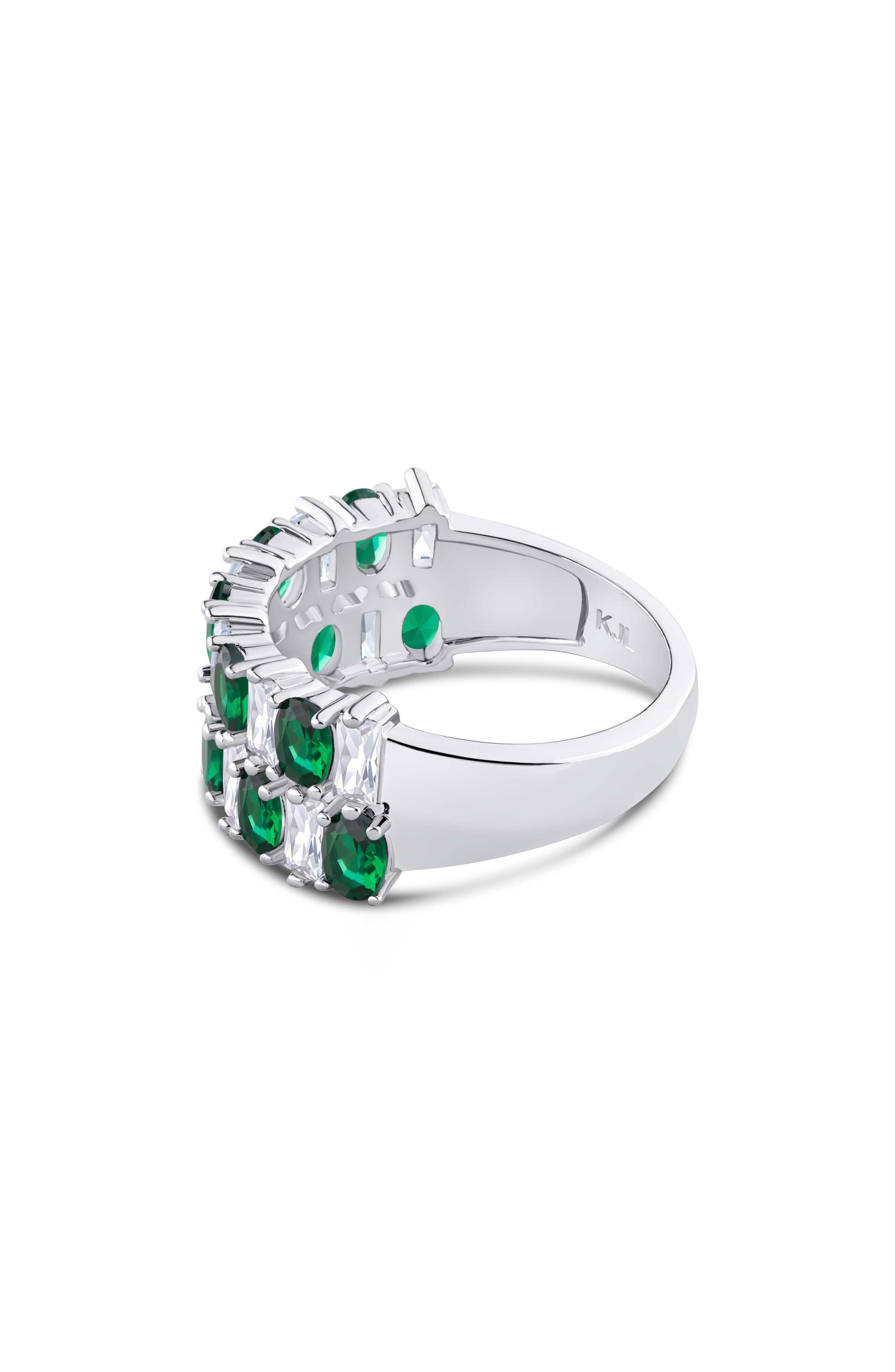 CZ by Kenneth Jay Lane Emerald & Oval Cubic Zirconia Ring