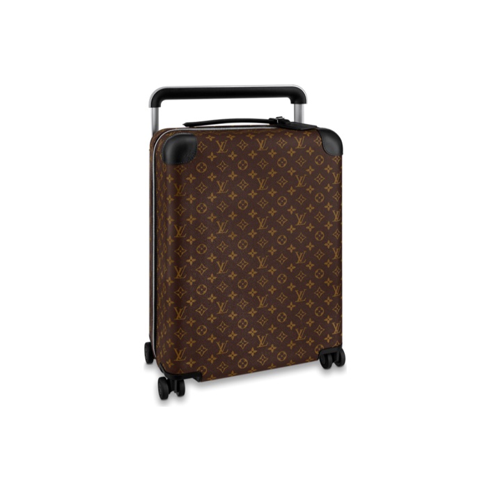 LOUIS VUITTON Horizon 55 Hard-Shell Classic Monogram Canvas Luggage (20-Inch), Unisex (Couple-Style), Brown