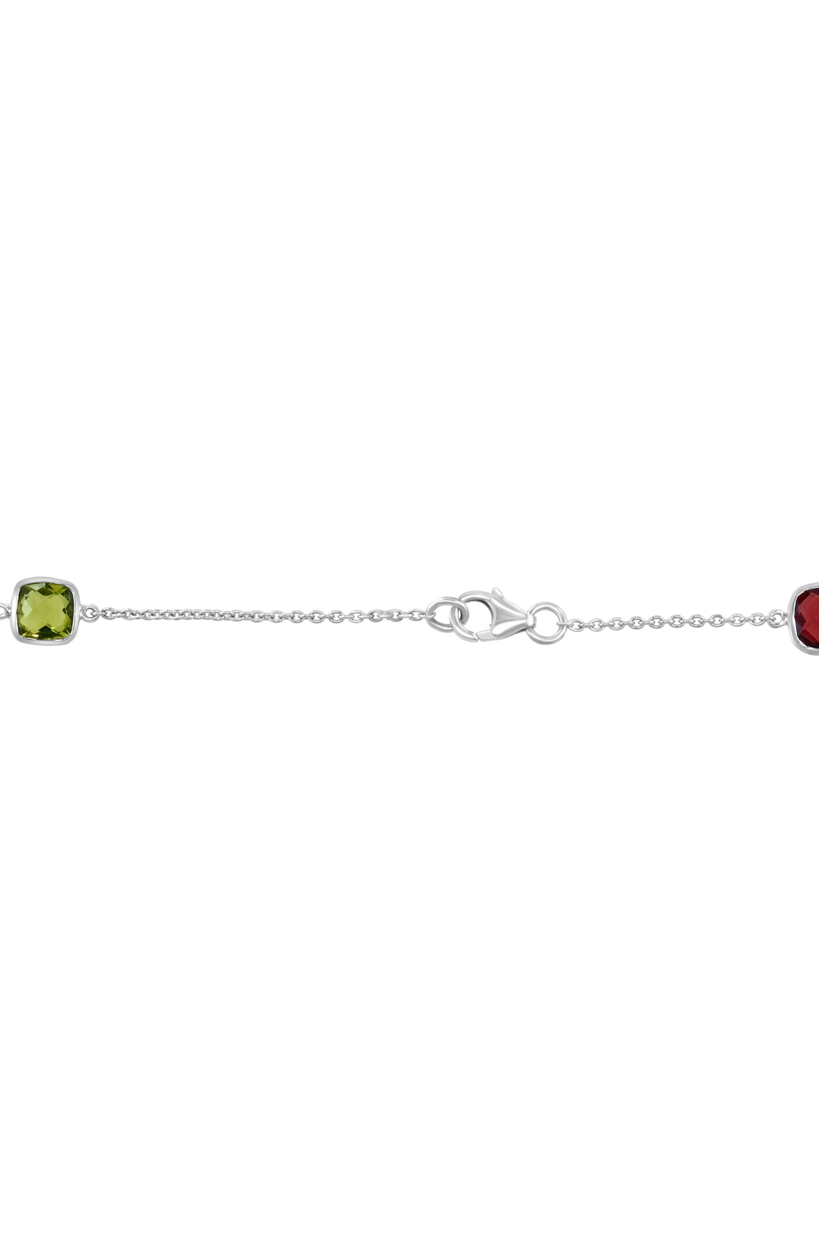 EFFY Sterling Silver Semiprecious Gemstone Station Chain Necklace
