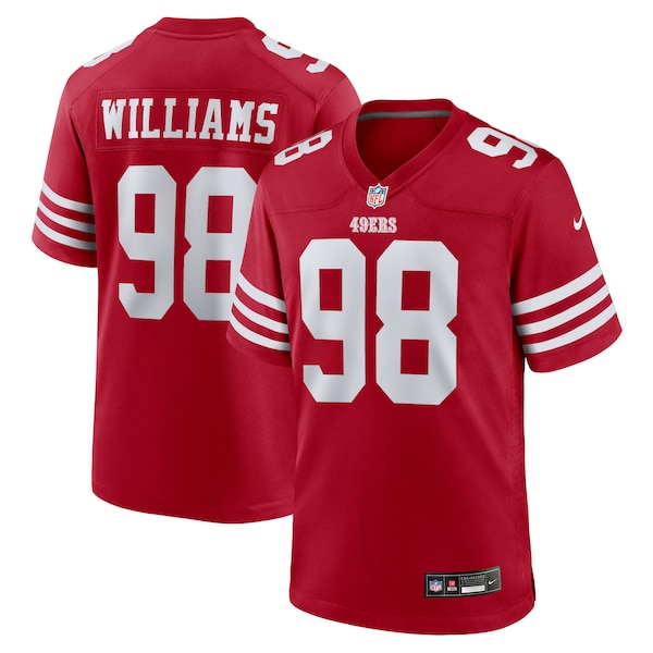 Mykel Williams San Francisco 49ers Nike Team Game Jersey -  Scarlet