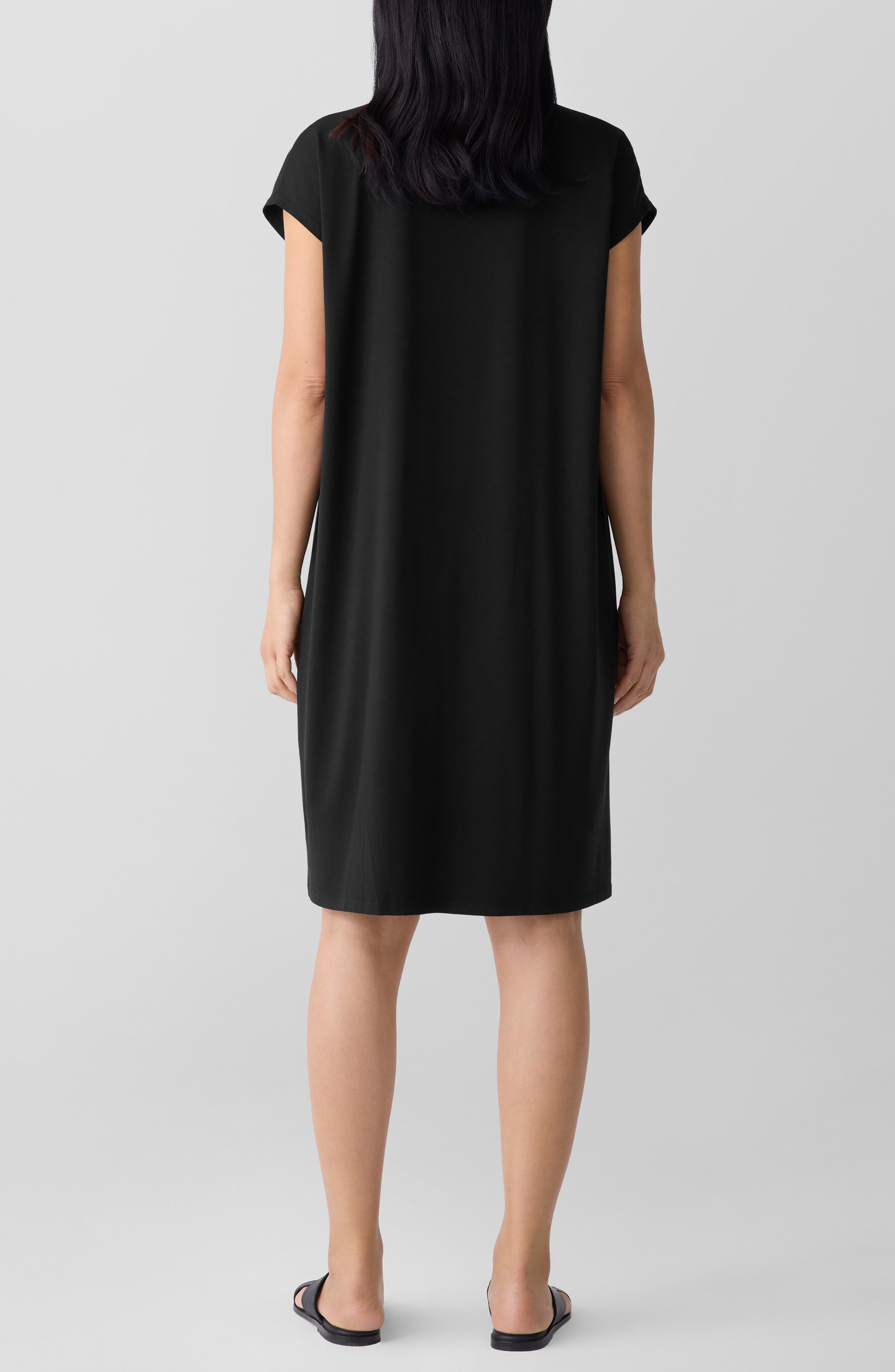 Eileen Fisher Classic Collar Shift Dress
