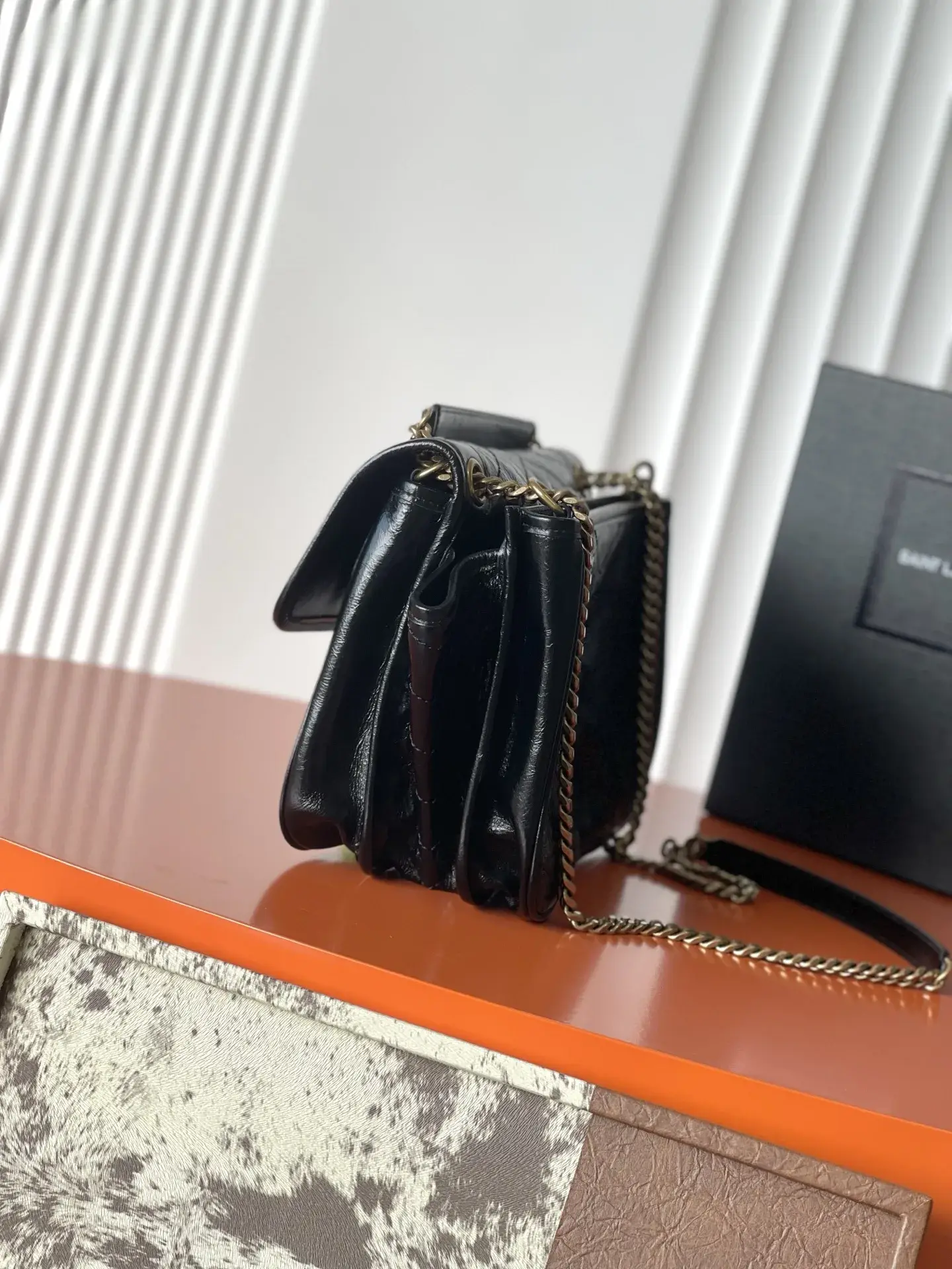 Saint Laurent Pink Niki Quilted Leather Shoulder Bag product photo from LabelPicks