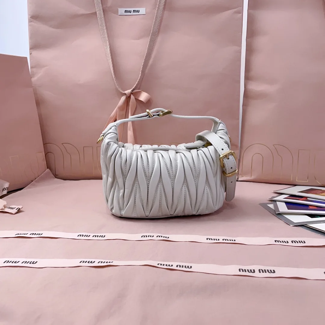 Miu Miu Matelasse Satin Shoulder Bag product photo from LabelPicks