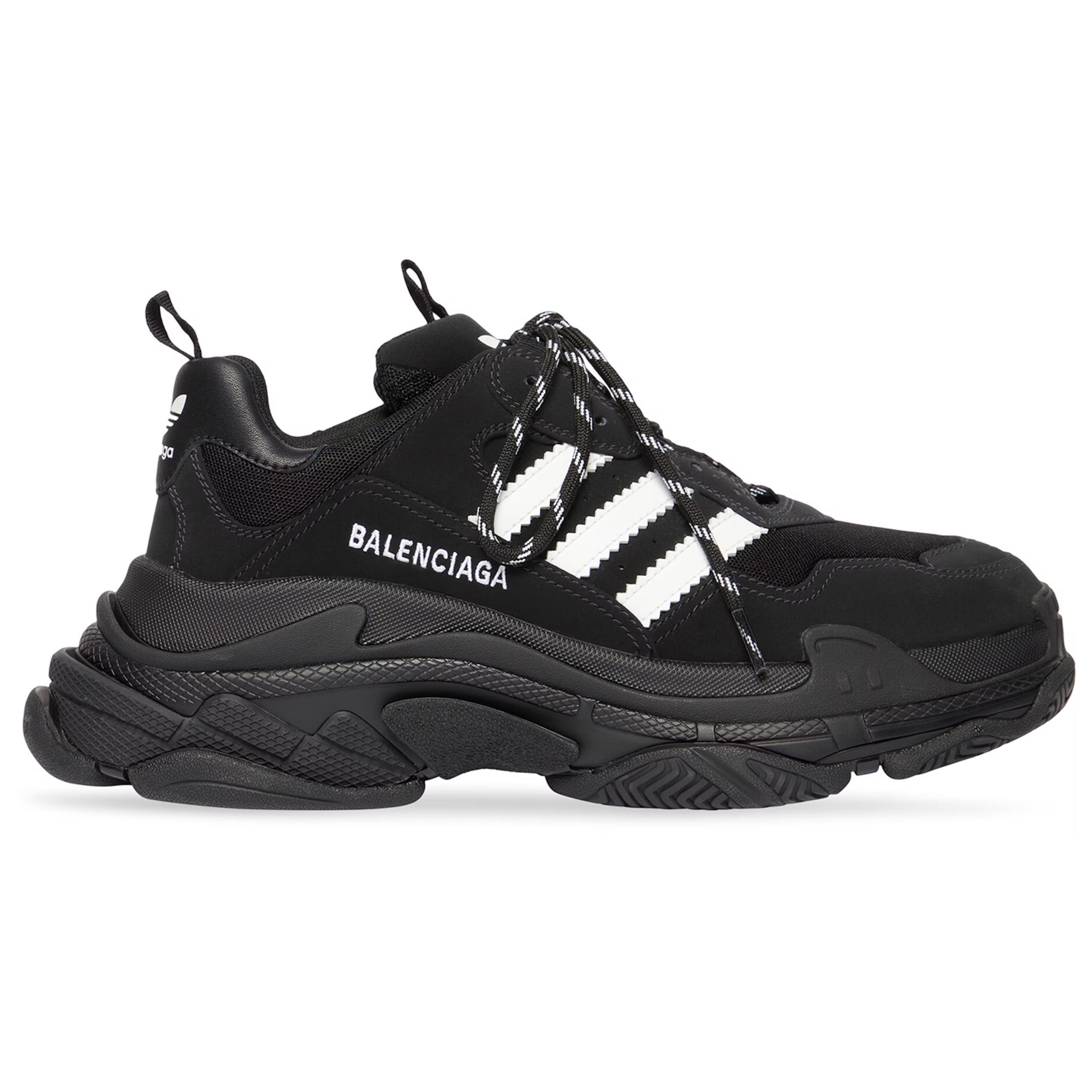 Balenciaga x adidas Triple S Black White