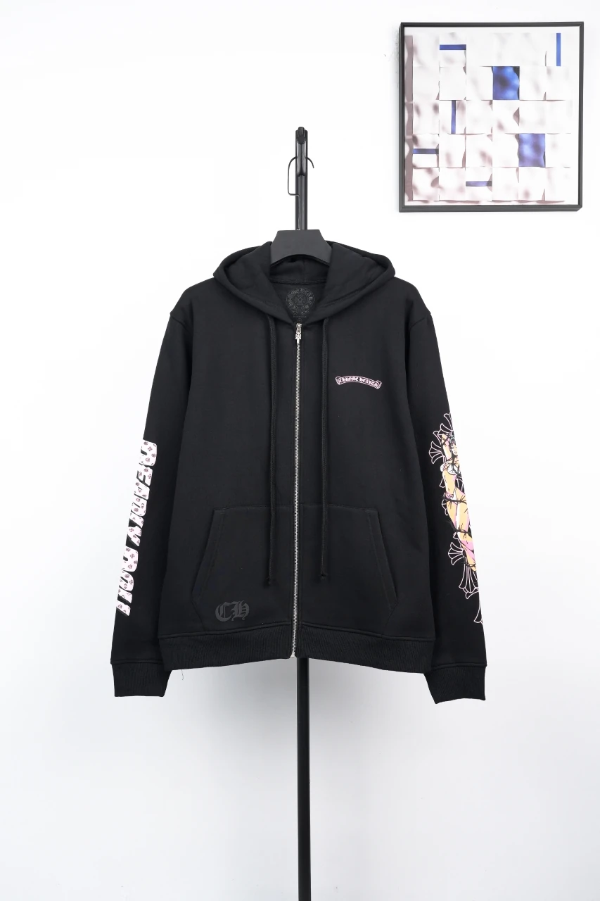 Chrome Hearts Black Deadly Doll Graphic Zip Hoodie product photo from LabelPicks