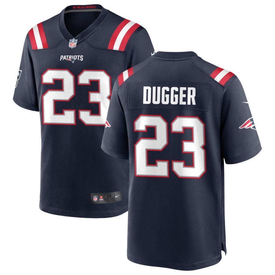 Kyle Dugger New England Patriots Nike Team Game Jersey -  Navy