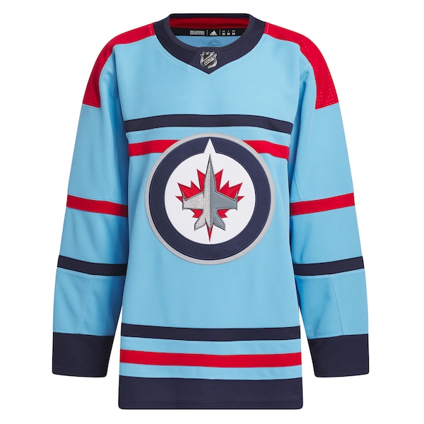 Winnipeg Jets adidas Anniversary Primegreen Authentic Jersey - Light Blue