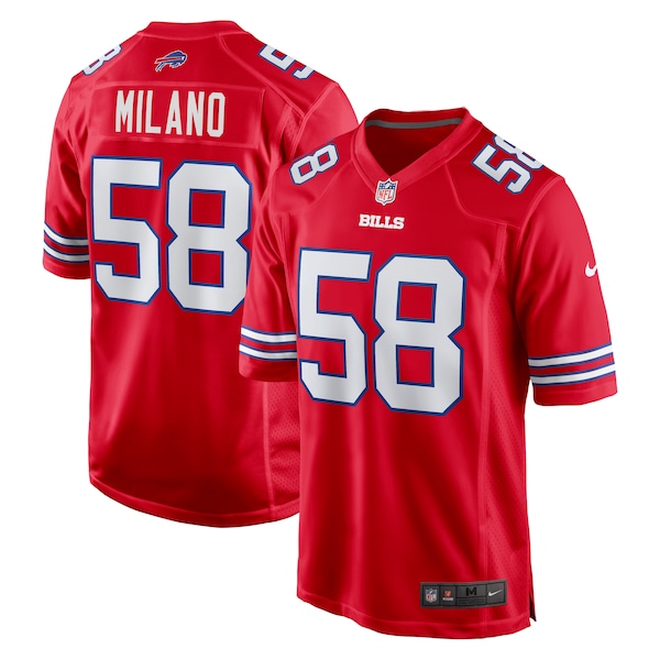 Matt Milano Buffalo Bills Nike Alternate Game Jersey - Red/Royal
