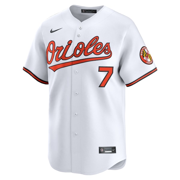 Jackson Holliday Baltimore Orioles Nike Home Limited Jersey - White