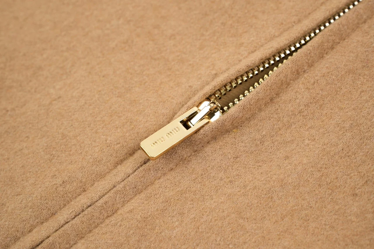 Miu Miu Camel Contrast Collar Jacket product photo from LabelPicks