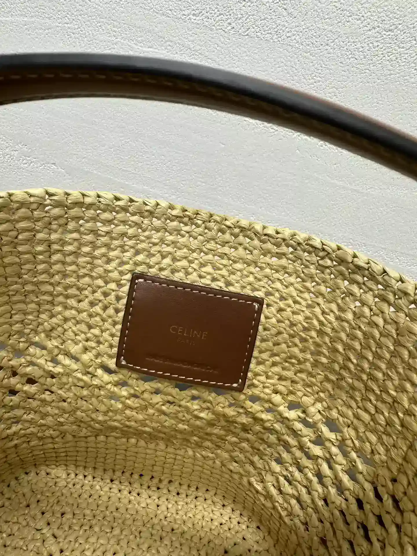 Celine Louise Woven Leather Bucket Bag product photo from LabelPicks