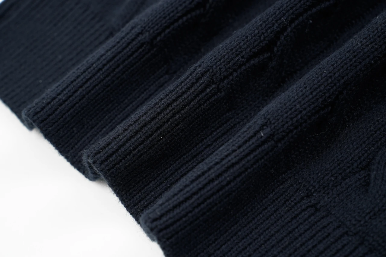 Ralph Lauren Navy Pony Embroidered Cable Knit Long Sleeve Polo Sweater product photo from LabelPicks