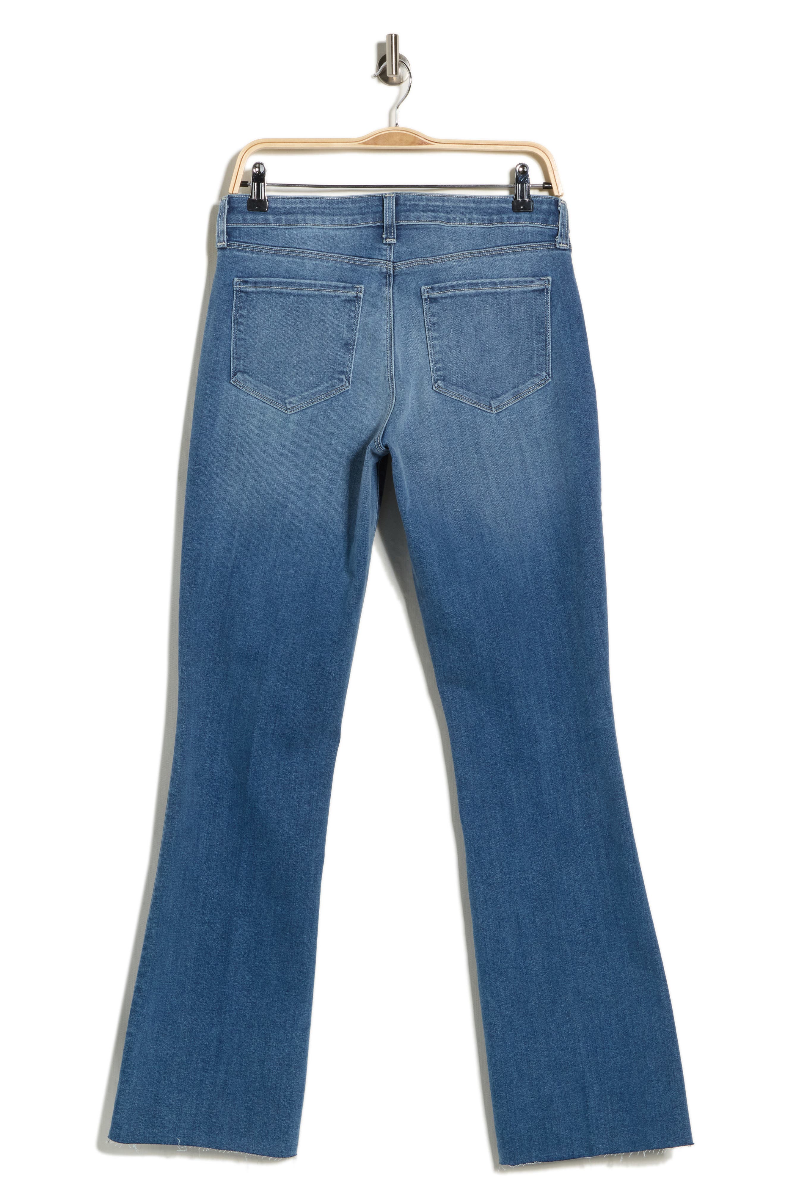 L'AGENCE Sneeki Mid Rise Raw Hem Straight Leg Jeans