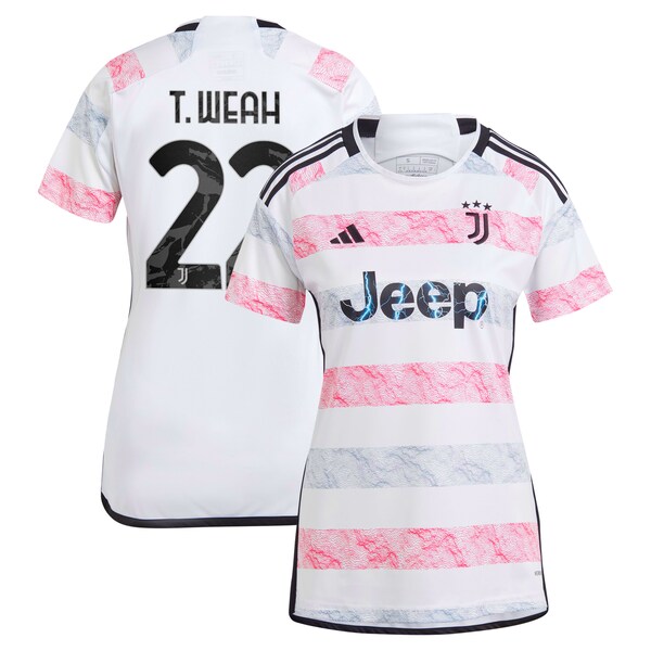 Timothy Weah Juventus adidas Women's 2023/24 Away Replica Jersey - White