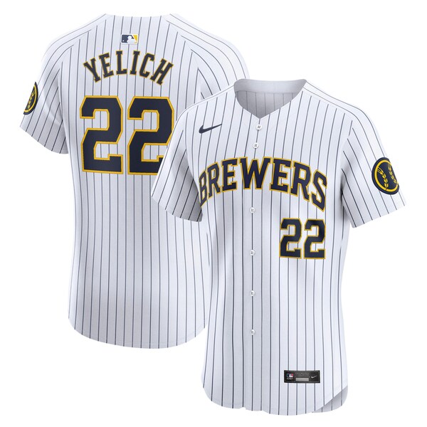 Christian Yelich Milwaukee Brewers Nike Alternate Alternate Elite Player Jersey - White