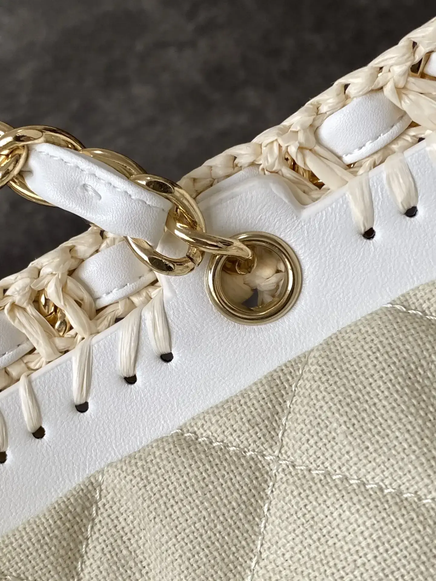 Chanel Beige Straw Woven Tote Bag product photo from LabelPicks