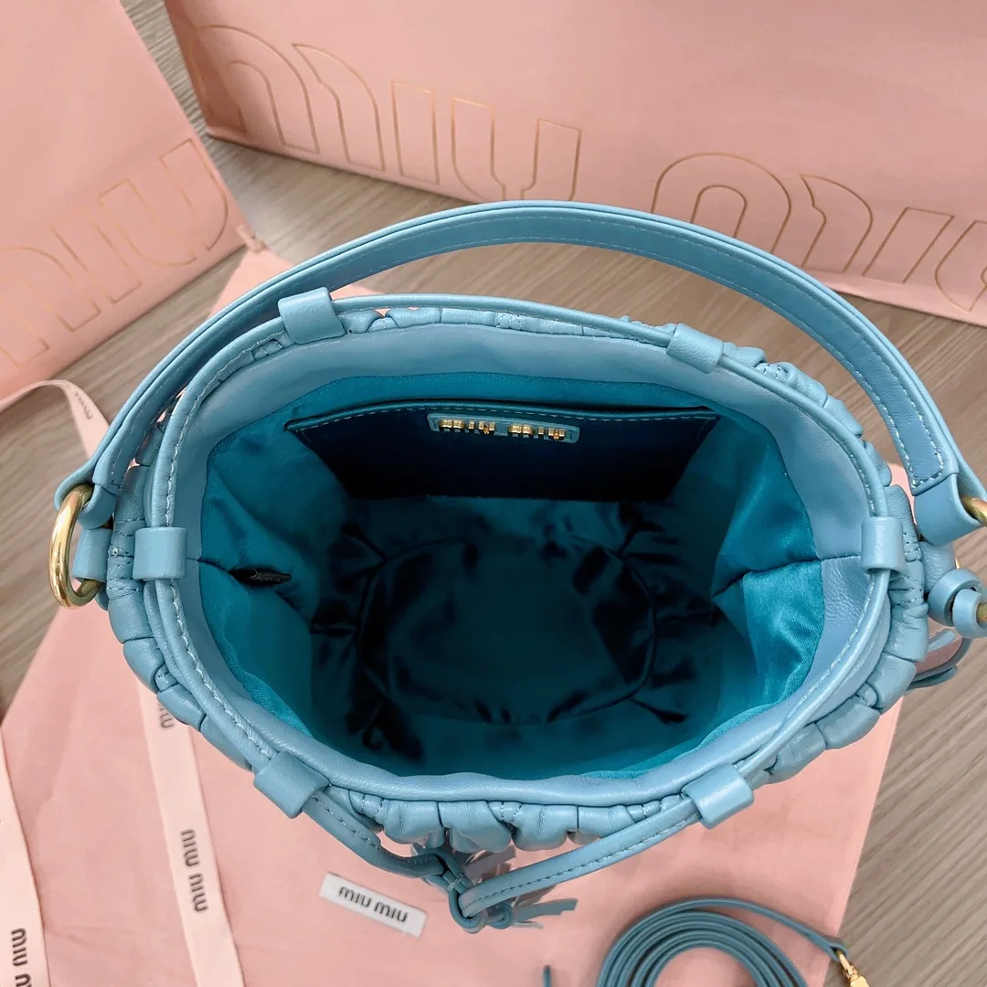 Miu Miu Lambskin Matelasse Bucket Bag product photo from LabelPicks