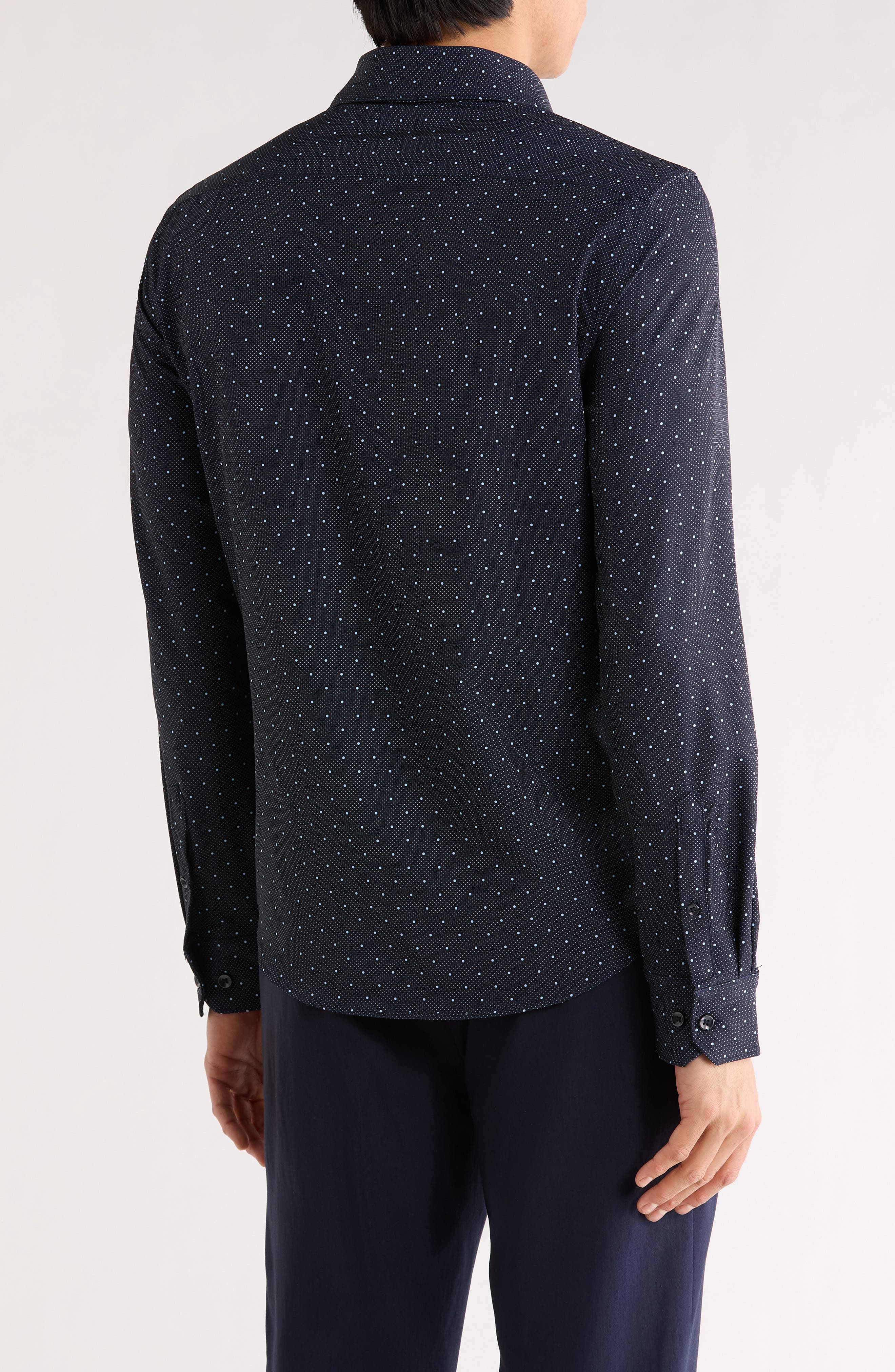 DENIM AND FLOWER Micro Dot Tech Dress Shirt