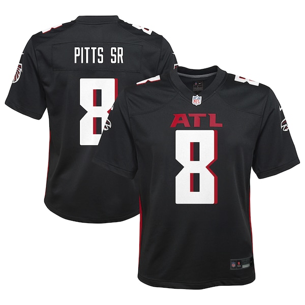 Kyle Pitts Sr. Atlanta Falcons Nike Youth Team Game Jersey - Black