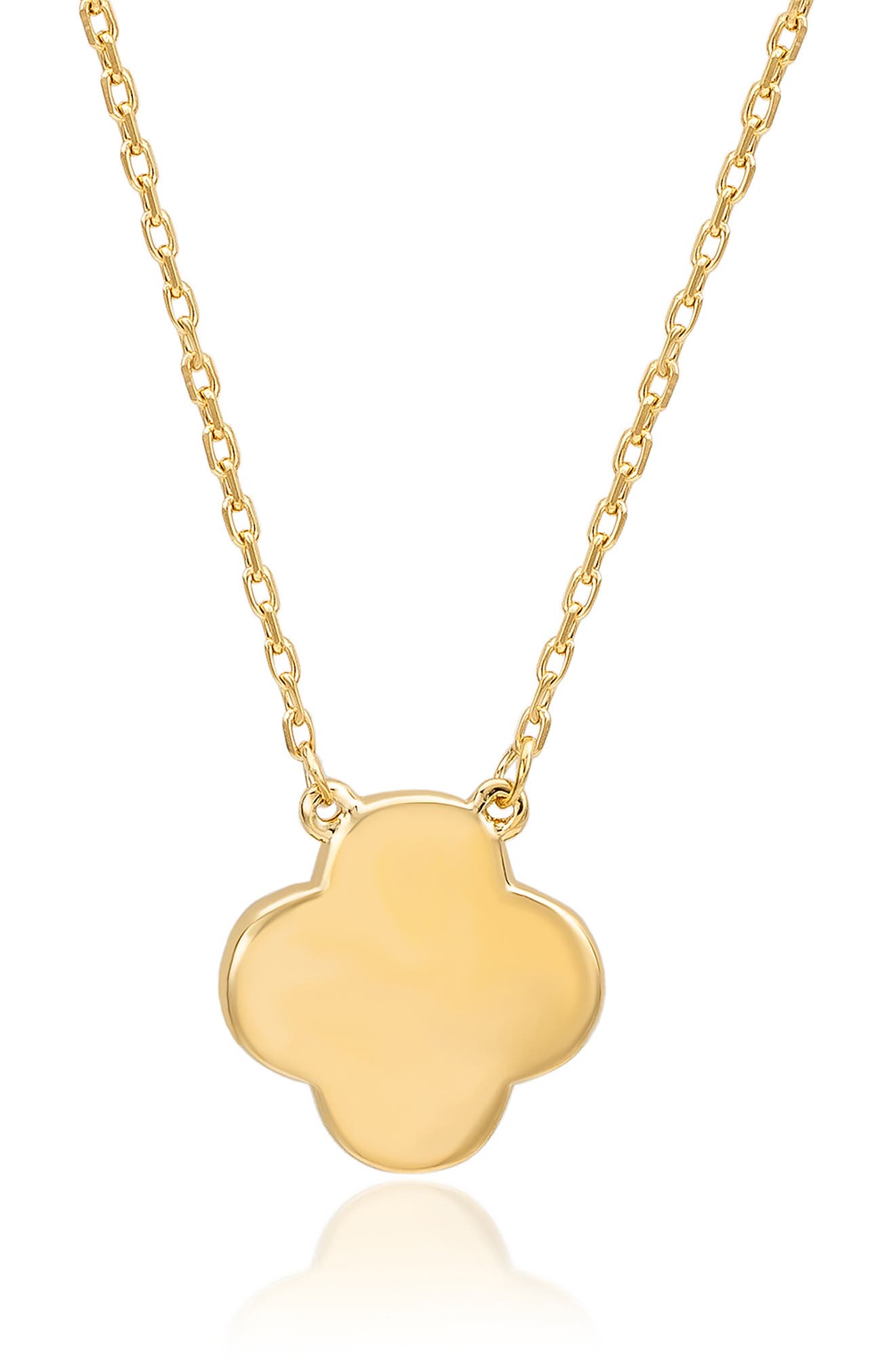 SUZY LEVIAN Cubic Zirconia Pavé Clover Pendant Necklace