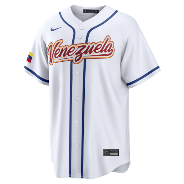 Jackson Chourio Venezuela Baseball Nike 2026 World Baseball Classic Home Stadium Jersey - White