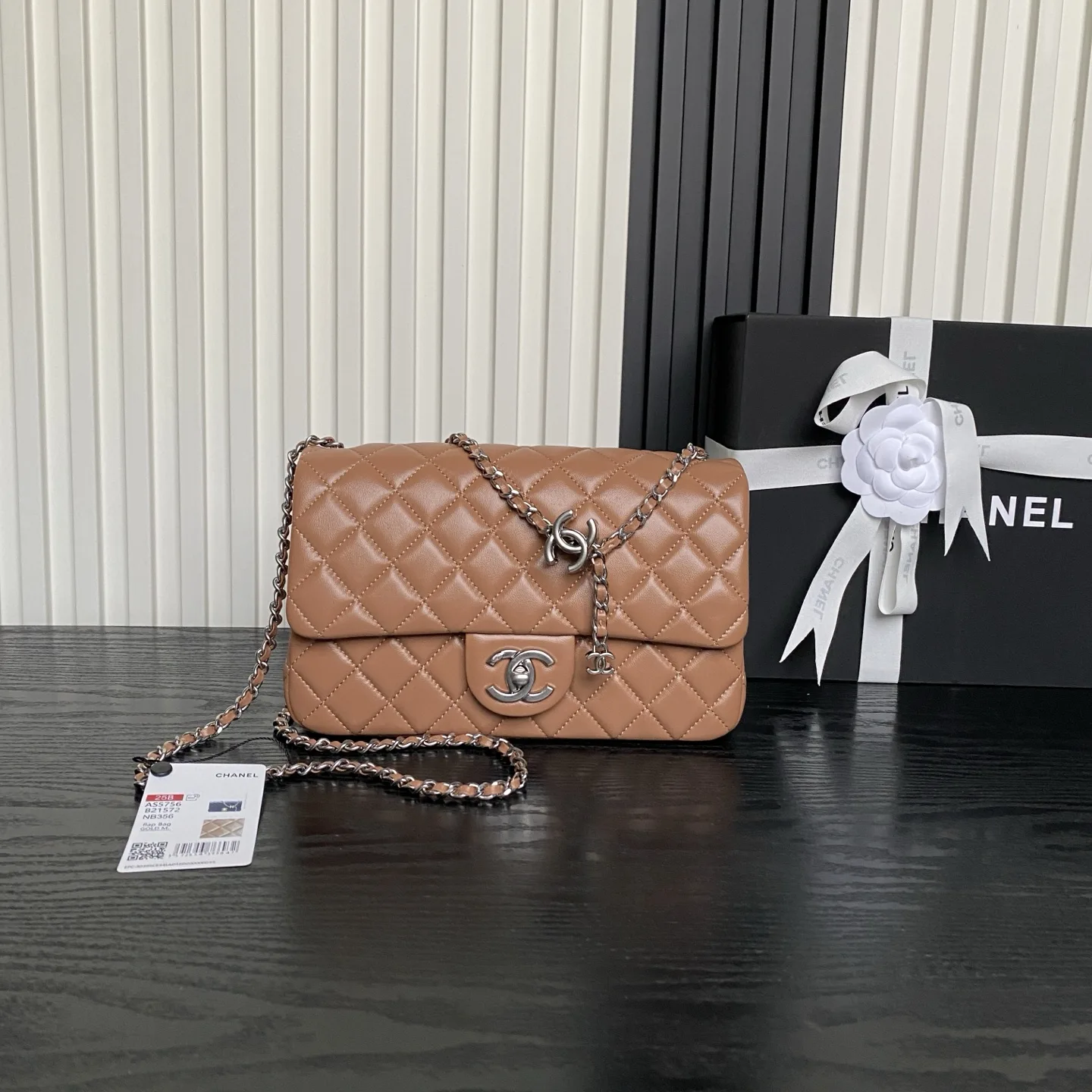 Chanel Gold Classic Flap Lambskin Shoulder Bag product photo from LabelPicks
