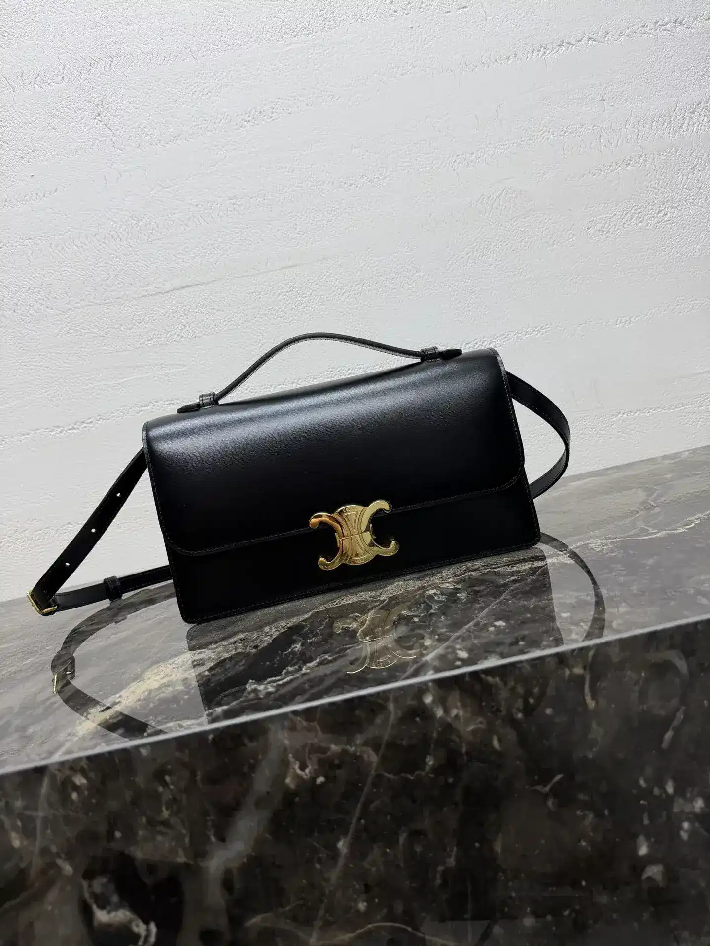 Celine Triomphe Lambskin Crossbody Bag product photo from LabelPicks