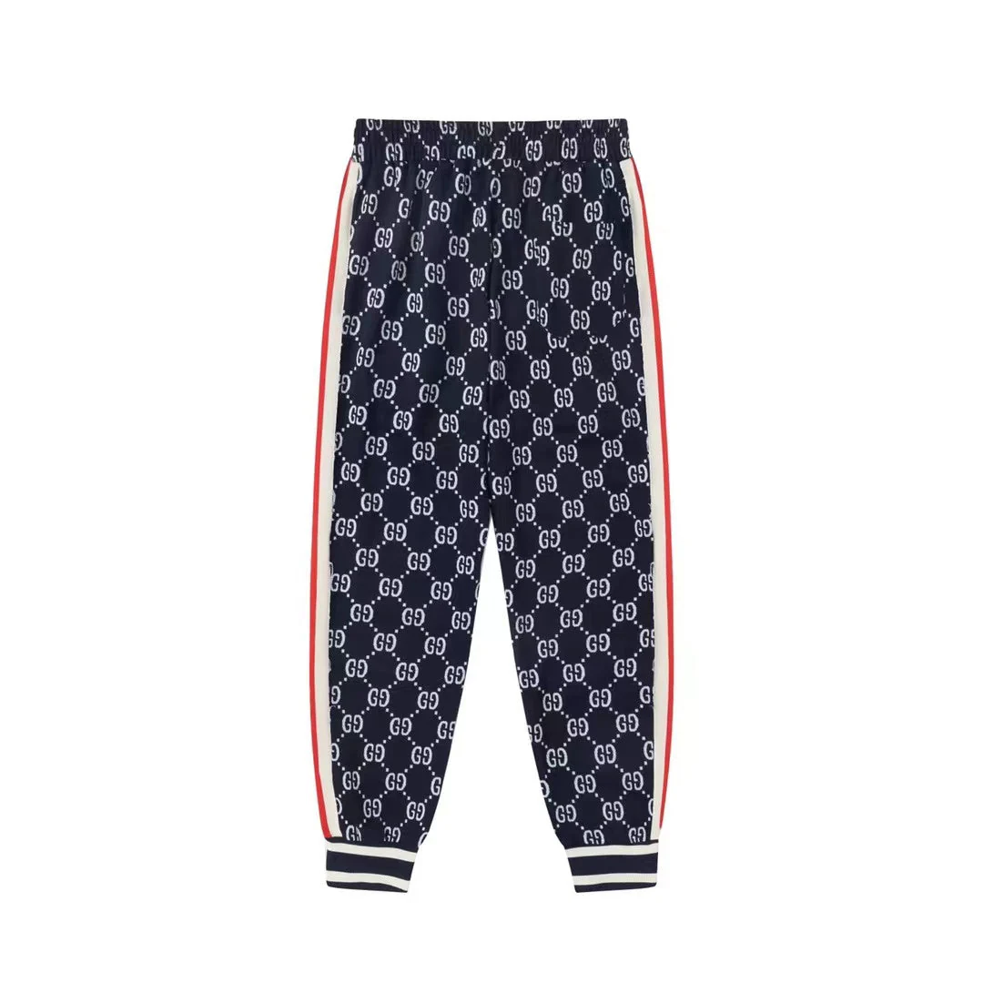 Full print knitted pants