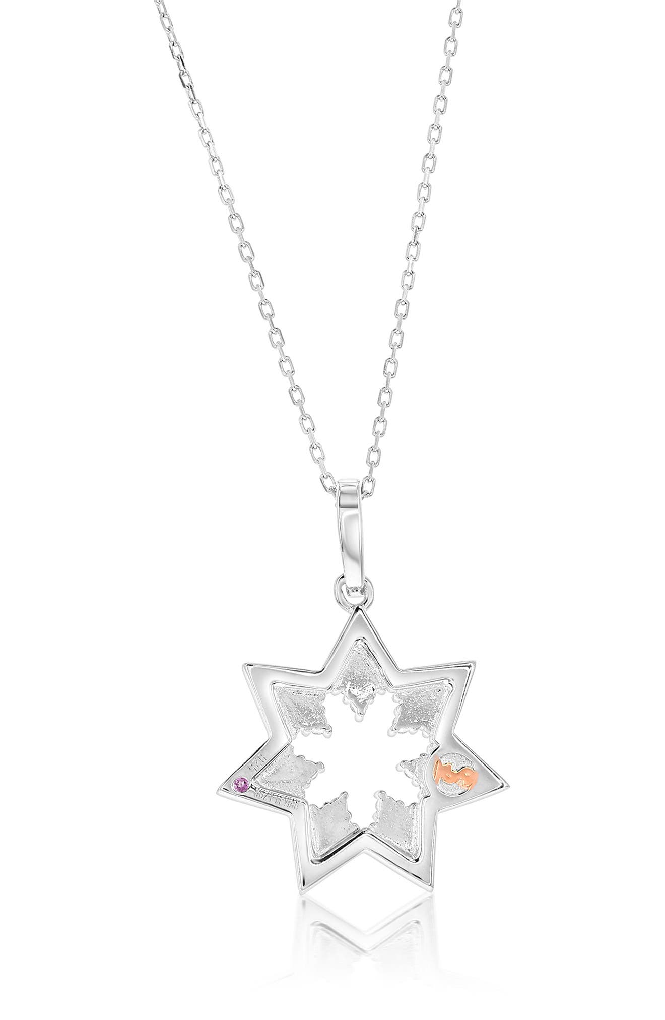 SUZY LEVIAN Cubic Zirconia Starburst Pendant Necklace