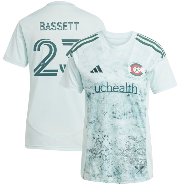 Cole Bassett Colorado Rapids adidas Women's 2025 Headwaters Replica Player Jersey - Green