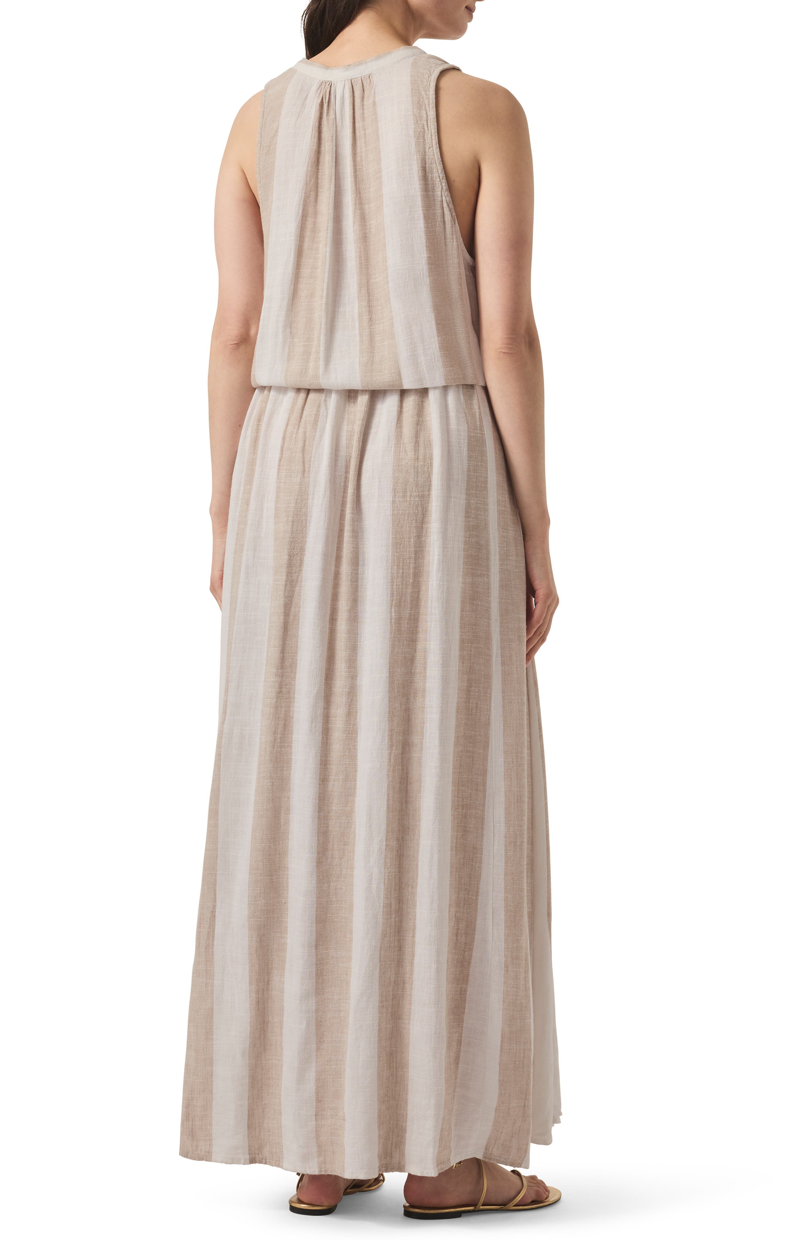 Splendid Lennon Stripe Sleeveless Maxi Dress